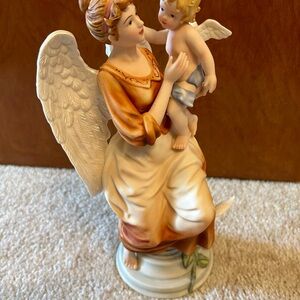 Charming Angel and Child Figurine